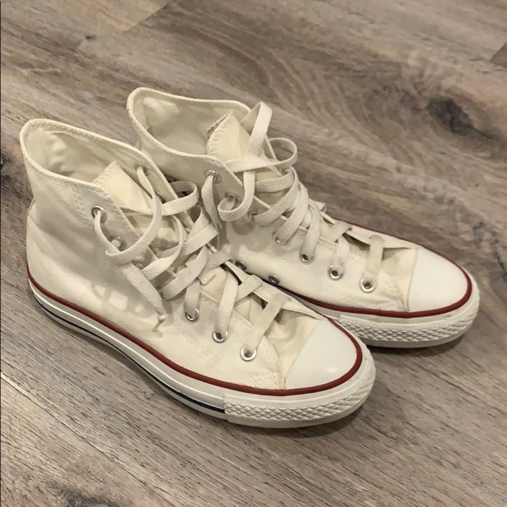 All White Chuck Taylors